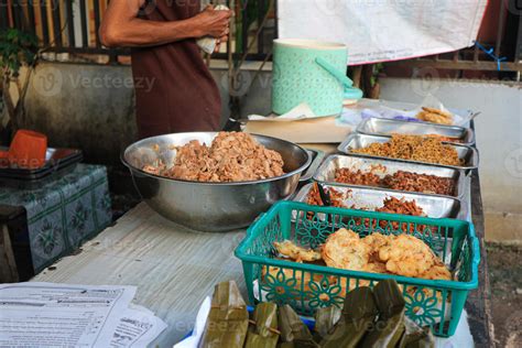 Traditional Food In A Restaurant Aka Warteg Or Warung Tegal