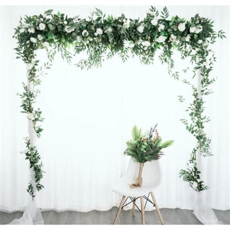 White Rose Greenery Eucalyptus Wedding Archway Flower Large Wedding