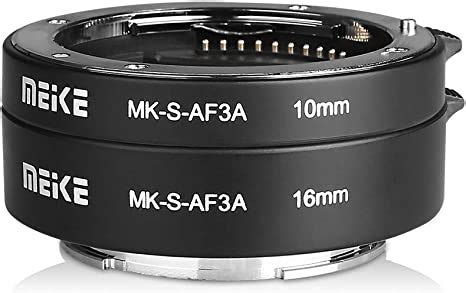 Meike Mk S Af A Metal Auto Focus Macro Extension Tube Adapter Ring Rent