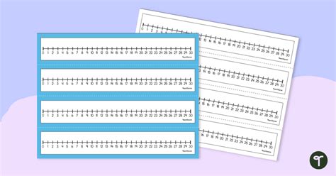 Printable Number Line 0-30 | Teach Starter - Worksheets Library