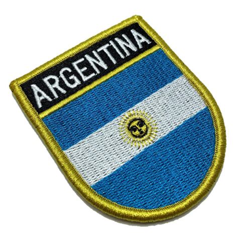 Bp0032Ev01 Bandeira Argentina Patch Bordado Termo Adesivo Submarino