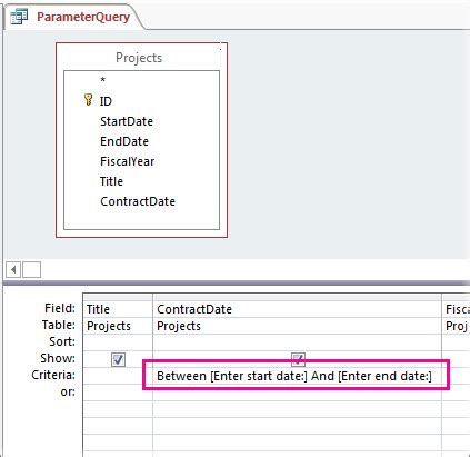 In Access Make A Query Ask For Input Specify Parameter Data Types Hot