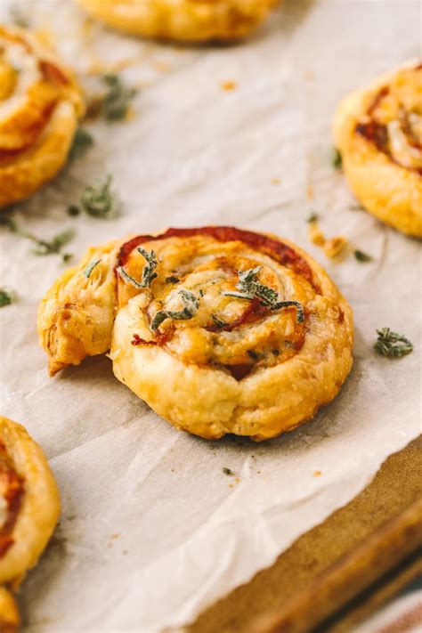 Prosciutto Sage Gruyere Puff Pastry Pinwheels Cooking In My Genes