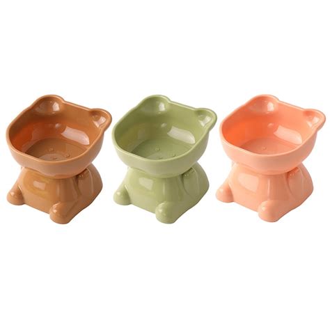 Tilted Elevated Feeder Bowl, Cat Bowl Anti Vomiting, Raised Cat Food ...