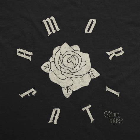 Amor Fati Rose Graphic Unisex T Shirt Etsy Cool Half Sleeve Tattoos