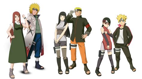 Minato Kushina Naruto Hinata Boruto Sarada Render By Weissdrum On Deviantart