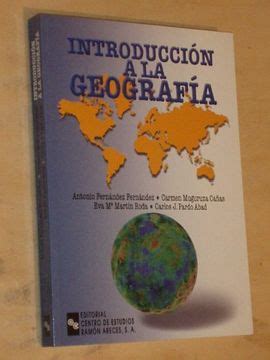 Libro introducción a la geografía De antonio fernández fernández julián