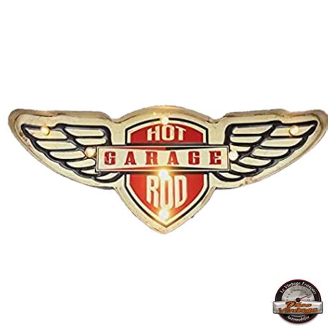 Enseigne lumineuse Hot rod garage Déco murale Enseignes vintages decovintage