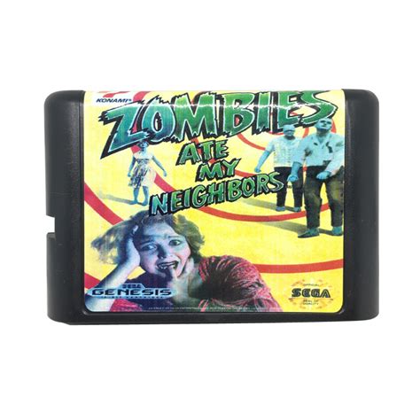 Zombies Ate My Neighbours Sega Genesis Game Card