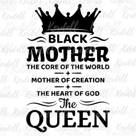 Black Mother Svg Black Queen Svg Black History Month Svg Etsy