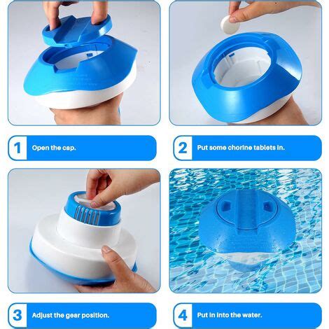 Floating Dispenser Floating Product Dispenser Chlorine Tablet Dispenser For Pools Spas Hot