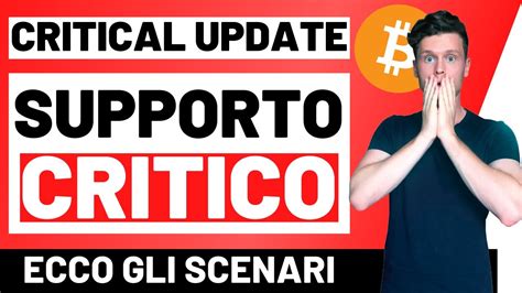 🚨 Questo Cambia Tutto 🚨 Bitcoin Altcoins Supporto Critico Super