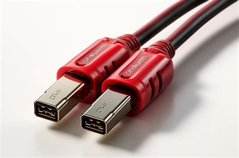 premium ai image serial cable  white background