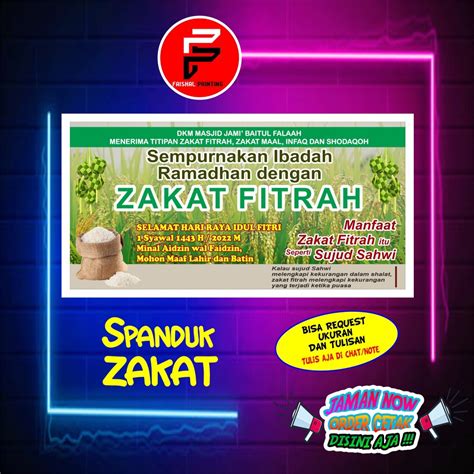 Desain Spanduk Zakat Racun Shopee Promo Indonesia