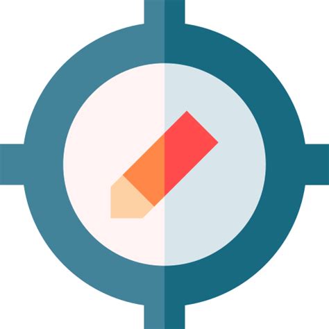 Crosshair Basic Straight Flat Icon