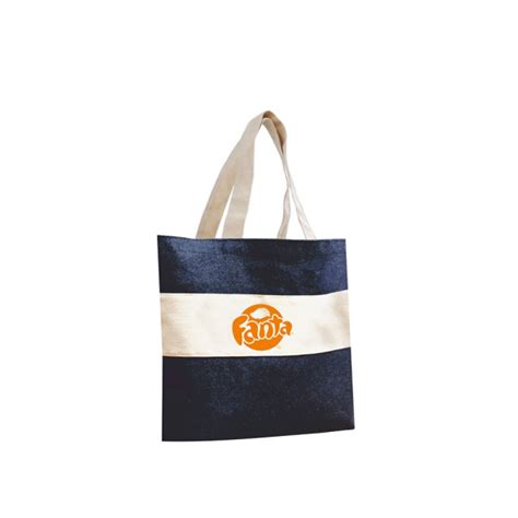 Tote Bag Jean Bicolore Coton 280 Personnalisable Sacpub