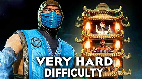 Mortal Kombat 11 Sub Zero Klassic Tower Very Hard Difficulty Gameplay