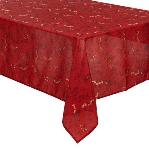 Nappe Rectangulaire Anti Tache X Cm R Veillon Rouge