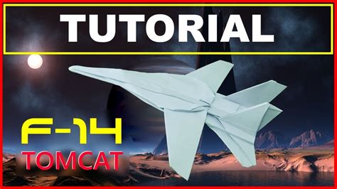 Origami Airplanes Tutorial Of The F 14 Tomcat With No Cuts And No