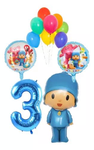 Pack Decoracion Globos Pocoyo Piezas Incluye Mu Eco Cm Cuotas