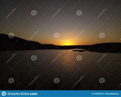 Clean sky dam sunset stock photo. Image of desert, clean - 165394516