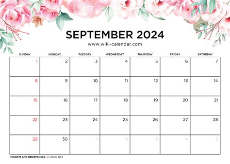 Free Printable Blank September 2024 Calendar Printable Calendar 2024