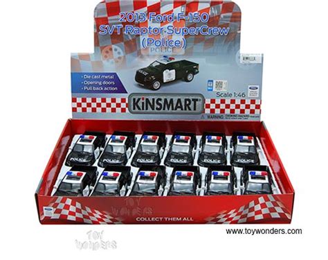 5365dp Kinsmart 2013 Ford F 150 Svt Raptor Supercrew Police Truck 1