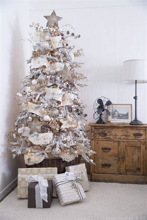 Gold Christmas Tree- Elegant Vintage Neutrals - Ella Claire & Co.