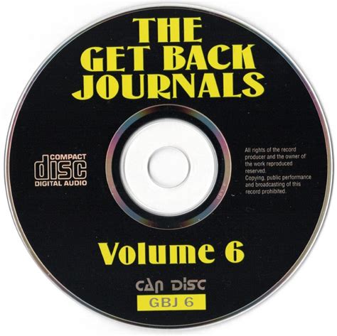 Yahooオークション 2cd【get Back Journals Vol5 And Vol6（vigoton