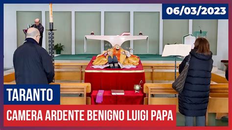 Camera Ardente Benigno Luigi Papa Arcivescovo Emerito Di Taranto