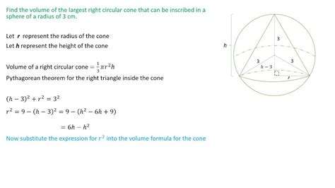 Right Circular Cone Inscribed In A Sphere