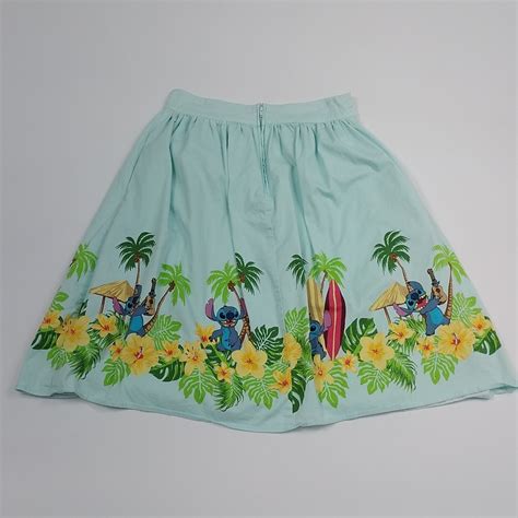Hot Topic Disney Lilo Stitch Border Print Retro Cir Gem