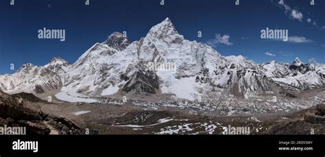 View From Kala Patthar Nepal Mount Everest Nuptse And Other High