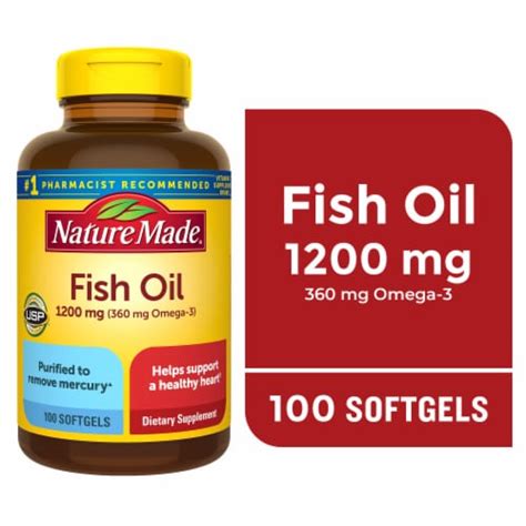 Nature Made Fish Oil Omega Softgels Mg Ct Kroger