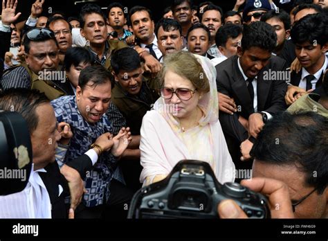 Dhaka Bangladesh 5th April 2016 Former Bangladeshi Prime Minister