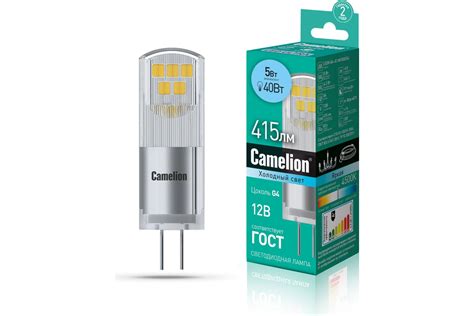 Светодиодная лампа Camelion LED5 G4 JC NF 845 G4 5Вт 12В AC DC 13750