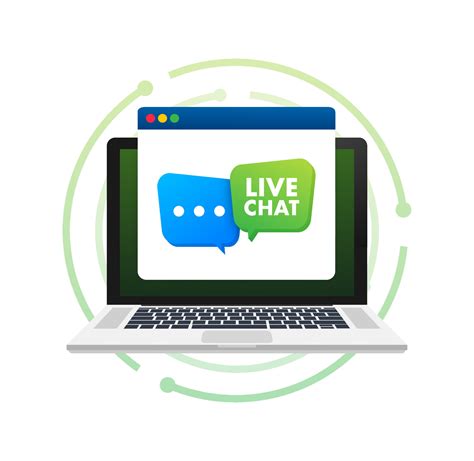 live chat. Support service. Live communication. Vector stock