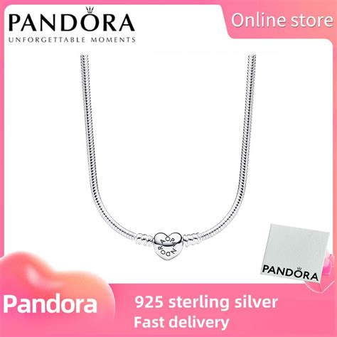 Trang sức vòng cổ bạc S925 chính hãng 100 PANDORA 393091C00 Vòng cổ