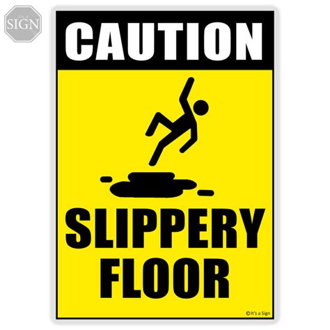 Slippery Floor Sign Laminated Signage A Size Lazada Ph