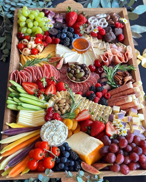 Delicious Cheese And Meat Platter