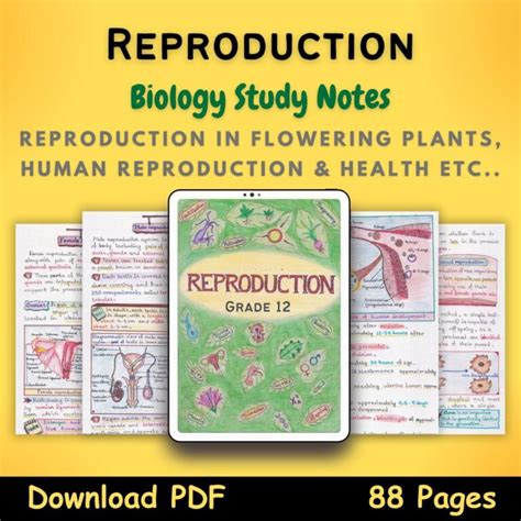 Biology Grade 12th Color Handwritten Notes Pdf A Level Neet