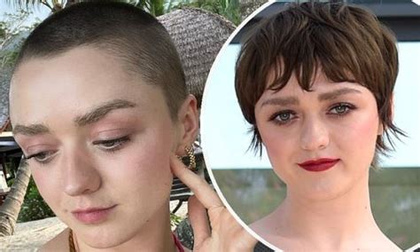 Maisie Williams Debuts An Edgy Buzz Cut In Her Latest Hair