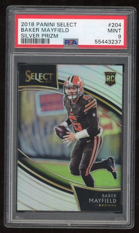 Panini Select Baker Mayfield Rookie Silver Prizm Psa