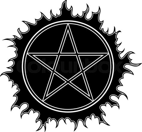 Pentagram Vector Icon Stock Vector Colourbox