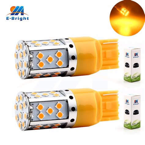 8PCS Canbus T20 7440 W21W 12V Led Auto Turn Signal Light 3030 35 SMD