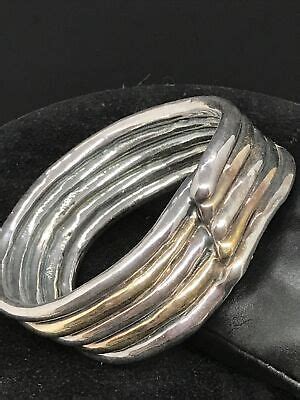 Vintage Bat Ami Sterling Silver Signed Electroform Modernest 2 Tone