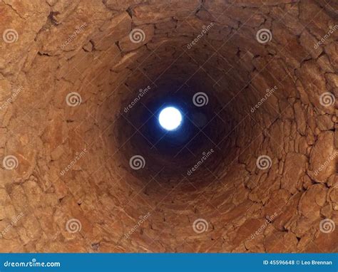 DEEP DOWN INSIDE the WELL LOOKING UP Stock Photo - Image of ancient ...