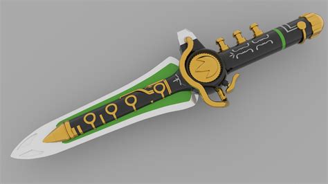 Modelo 3D: Green Power Ranger Dragon Dagger by SrIgnis on DeviantArt