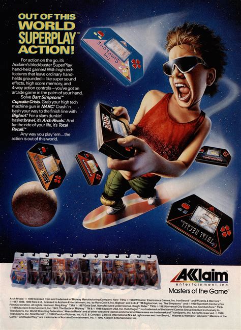 video game ad   day acclaim lcd games retro gaming australia