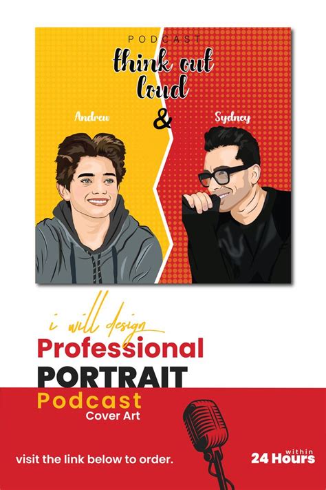 Em Arooj I Will Design Professional Portrait Based Podcast Cover Art